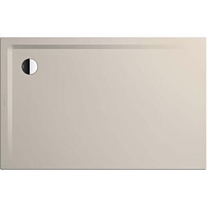 Kaldewei Superplan shower tray 386247983668 100x160x2.5cm, with flat support, pearl effect, warm grey10