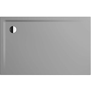 Kaldewei Superplan shower tray 386247982663 100x160x2.5cm, with flat support, Secure Plus, cool grey30