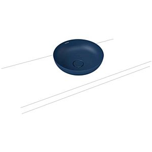 Kaldewei Miena washbasin bowl 909306003677 3180, Ø 45 cm, navy blue matt, pearl effect, without overflow, without tap hole, sound insulation