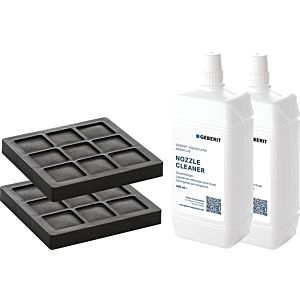 Geberit AquaClean set of two 240626001 for WC complete systems, activated carbon filter and nozzle cleaner