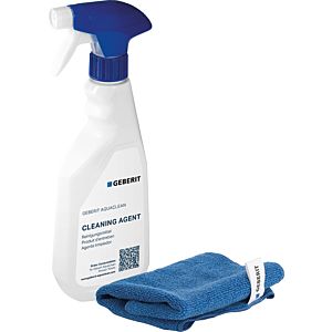 Geberit AquaClean kit de nettoyage 242547001 produit de nettoyage 500 ml et chiffon, respectueux de l&#39;environnement
