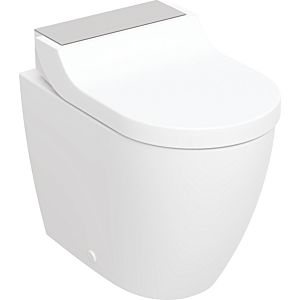 Geberit AquaClean Tuma WC-Komplettanlage 146310FW1 mit Stand-WC, tief, Edelstahl gebürstet