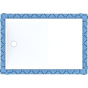 Geberit Setaplano rectangular shower surface 154271111 white-alpine, 100 x 90 x 4.5 cm