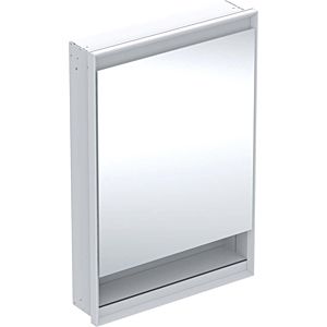 Geberit One Spiegelschrank 505821002 60x90x15cm, mit Nische, 1 Tür, Anschlag rechts, weiß/Aluminium pulverbeschichtet