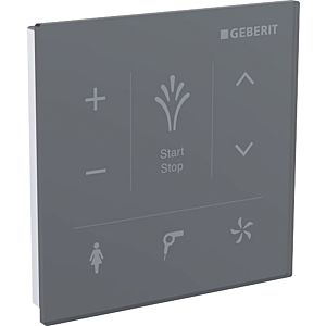 Geberit AquaClean wall control panel 147038SJ1 for surface mounting, surface glass/color black