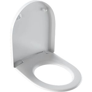 Geberit iCon WC seat 500670011 white, chrome-plated brass hinges, with automatic lowering