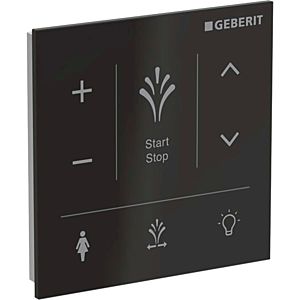 Geberit AquaClean wall control panel 147041SJ1 for surface mounting, surface glass/color black