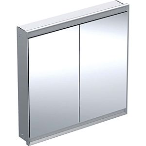 Geberit One Spiegelschrank 505803001 90 x 90 x 15cm, Aluminium eloxiert, mit ComfortLight, 2 Türen