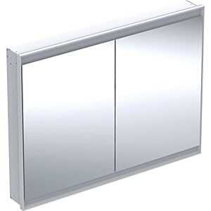 Geberit One Spiegelschrank 505805002 120 x 90 x 15 cm, weiß/Aluminium pulverbeschichtet, mit ComfortLight, 2 Türen