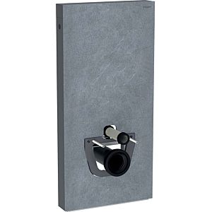 Geberit Monolith WC compact module 131022005 Hauteur 101cm, façade aspect ardoise, côté aluminium chrome noir