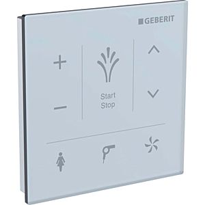 Geberit AquaClean wall control panel 147038SI1 for surface mounting, surface glass/color white