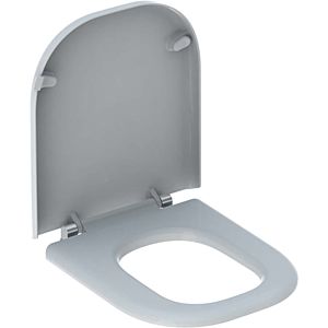 Toilet seat suitable Keramag Felino Stainless Steel Hinges Automatic Closing Removable 