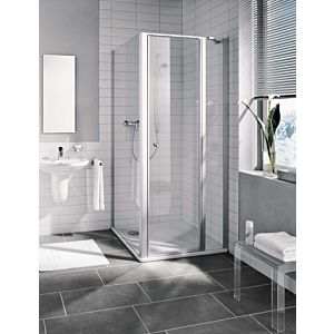 Kermi Ibiza 2000 swing door STL I2STL080181AK 80x185cm, with fixed field on the left, toughened safety glass clear