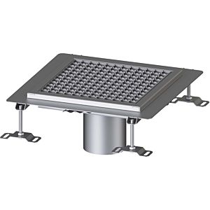 Kessel Ferrofix floor trays 6035035 Stainless Steel , 350x350x60mm, vertical spout