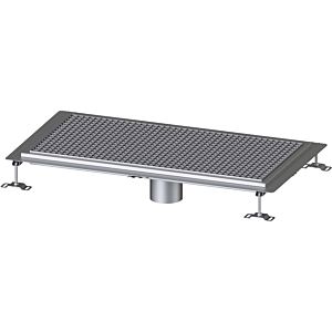 Kessel Ferrofix floor trays 6050100 Stainless Steel , 500x953x70mm, vertical spout