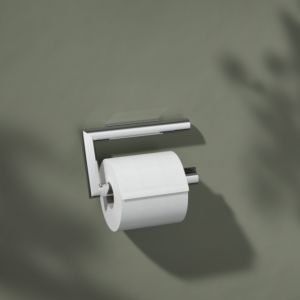 Keuco Reva toilet paper holder 12862010000 chrome-plated, open shape, roll width 100/120mm