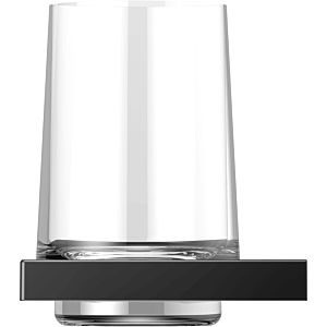 Keuco Edition 11 porte-verre 11150379000 complet avec verre en cristal véritable et support, noir mat