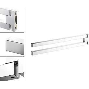 Keuco Edition 90 Square towel holder 19118010000 projection 450mm, 2-part, swiveling, chrome-plated