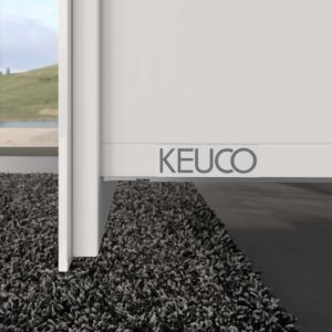 Keuco X-Line meuble sous-lavabo 33153300000 décor blanc mat, verre blanc clair, 65x60,5x49cm, 2 tiroirs avant