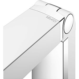 Keuco Axess WC-Stützklappgriff 35003170737 Aluminium silber-eloxiert/schwarz, 700 mm