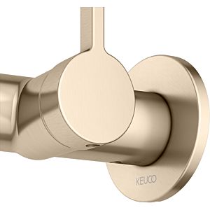 Keuco Edition 400 basin mixer 51516032101 brushed bronze, concealed installation, projection 243 mm