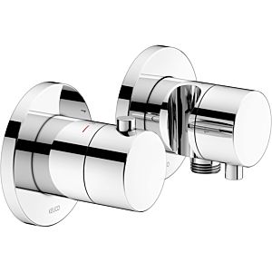 Keuco Plan Blue shower thermostat 53953011221 chrome, 2 consumers, with wall connection bend and shower holder