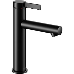 Keuco IXMO Pure basin mixer 59501371101 projection 125mm, without waste fitting, round rosette, matt black