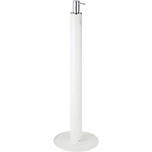 Keuco disinfectant dispenser 04957510400 white, free-standing model, chrome-plated pump head