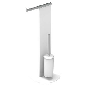 Keuco WC free-standing model 04986510101 Complete toilet brush set, white / chrome-plated