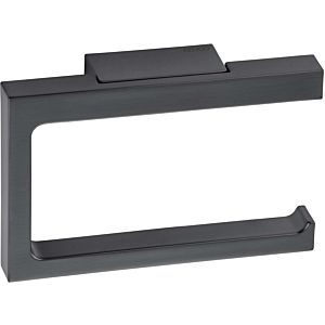 Keuco Edition 11 toilet paper holder 11162130000 brushed black chrome, open, roll width up to 120mm