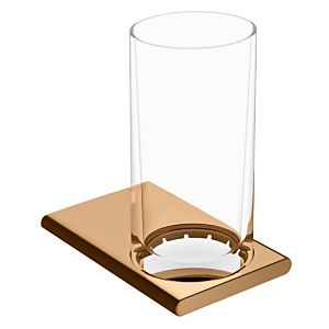 Keuco Edition 400 glass holder 11550039000 Brushed bronze, with real crystal glass