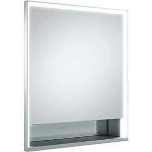 Keuco Royal Lumos mirror cabinet 14311171204 650 x 735 x 165 mm, wall installation, silver anodized, mirror heating, hinged on the left, short door