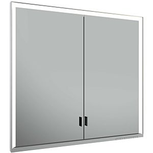 Keuco Royal Lumos mirror cabinet 14312172303 800 x 735 x 165 mm, wall installation, silver anodized, 2 long doors