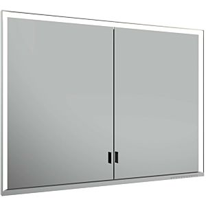 Keuco Royal Lumos mirror cabinet 14314172303 1000 x 735 x 165 mm, wall installation, silver anodized, 2 long doors
