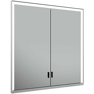 Keuco Royal Lumos mirror cabinet 14317172303 wall installation, wall installation, silver anodized, 2 long doors
