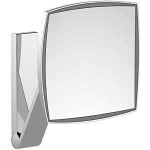 Keuco iLook_move Kosmetikspiegel Brushed black iLook_move Kosmetikspiegel mounted, wall model, beleuchtet , 200 x 200 mm