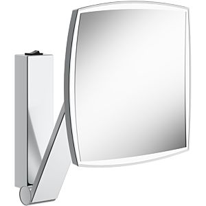 Keuco iLook_move Kosmetikspiegel 17613079004 Stainless Steel -finish, wall model, beleuchtet , 200 x 200 mm