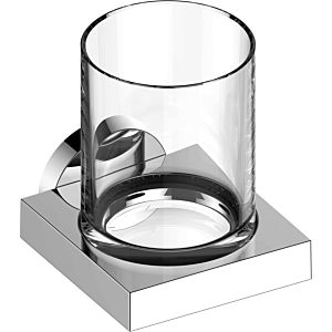 Keuco Edition 90 glass holder 19050019000 complete with real crystal glass, chrome-plated