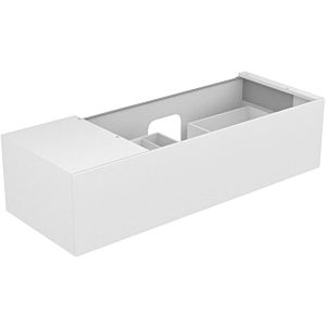 Keuco Edition 11 vanity unit 31164180100 140 x 35 x 53.5 cm, with LED lighting, satin finish, clear cashmere glass