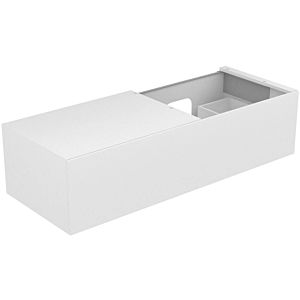 Keuco Edition 11 vanity unit 31166180100 140 x 35 x 53.5 cm, with LED lighting, satin finish, clear cashmere glass