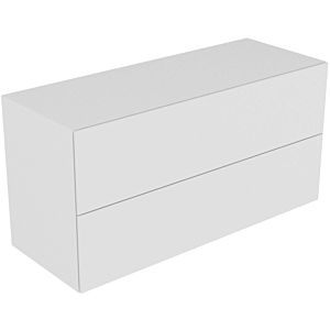 Keuco Edition 11 sideboard 31327180100 140 x 70 x 53.5 cm, with LED lighting, satin finish, clear cashmere glass