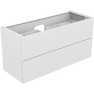 Keuco Edition 11 vanity unit 31362180100 140 x 35 x 53.5 cm, with LED lighting, satin finish, clear cashmere glass