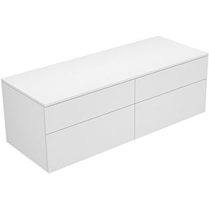 Keuco Edition 400 Sideboard 31767740000 140 x 47,2 x 53,5 cm, 4 Auszüge, Weiß/Cashmere klar
