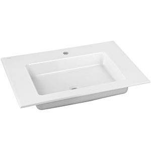 Keuco Royal 60 Céramique de salle de bain lavabo 32140310701 70,5x53,8 cm, blanc, avec trou pour robinet et système de trop-plein Clou
