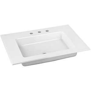 Keuco Royal 60 Bathroom ceramics washbasin 32140310703 70.5x53.8cm, white, with 3 tap holes and Clou overflow system