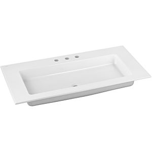 Keuco Royal 60 Bathroom ceramics washbasin 32150311003 105.5x53.8cm, white, with 3 tap holes and Clou overflow system
