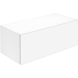 Keuco X-Line buffet 33127300000 100x40x49cm, décor blanc mat, verre blanc clair