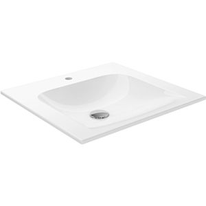 Keuco X-Line Bathroom ceramics -basin 33140315001 50.5x49.3cm, with tap hole and Clou overflow system, white