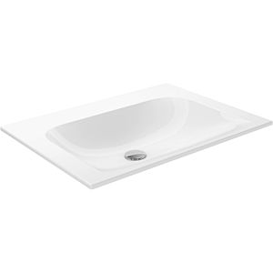 Keuco X-Line Céramique de salle de bain 33150316500 65,5x49,3 cm, sans trop-plein et sans trou pour robinetterie, blanc