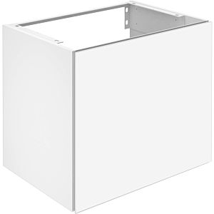 Keuco X-Line Waschtisch-Unterschrank 33152300000 Dekor weiß matt, Glas weiß klar, 65x60,5x49cm